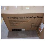 6pc Patio Dining Chairs