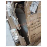 Hampton Harbor 37 in Triple Tilt-Out Hamper in