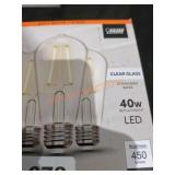 40w clear glass bulbs