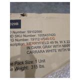 Bath Vanity Dark Gray W Marble