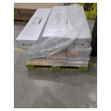 Skid Lot Of Flooring & 44" Flush Mount Lights