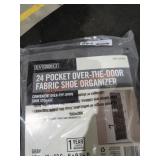24 Pocket over door Fabric Shoe Organizer