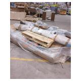 Skid Lot Of Garage Door, Carpets