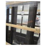 30" x 68" Clear Glass Hickory Stained Front Door