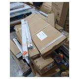 Skid Of Shelving, Flooring, Closet Kit, Shovel