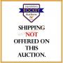 SHIPPING NOT OFFERED