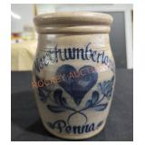 "Northumberland Penna." Salt-glazed Crock