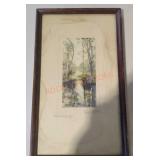 Vintage "Where Violets Grow" Signed Original Art