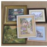 Cute Cottage Art Print Lot