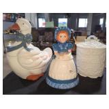 Vintage Cookie Jars - Qty 3