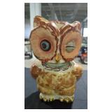 Vintage Shawnee Pottery Winking Owl Cookie Jar