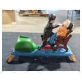 "Dentist Pulling Teeth" Vintage Cast Iron Bank