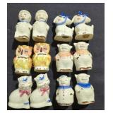 Set of 6 Vintage Shawnee Salt & Pepper Shakers