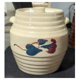 Robinson Ransbottom Morning Glory Stoneware Jar