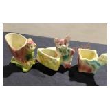 Vintage Shawnee small mini planters