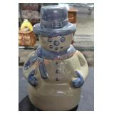 BBP Vintage Snowman Pottery Cookie Jar