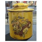 Vintage Golden Harvest Ceramic Cookie Jar