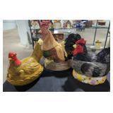 Chicken Cookie Jars - Qty 3