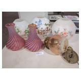Antique Hurricane Lamp Shades & Pendant Light