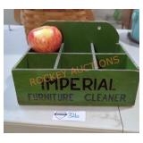 Vintage "Imperial Furniture Cleaner" Wood Box