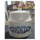 Vintage Monmouth Stoneware Crock Cookie Jar