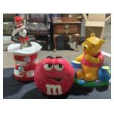 Winnie the Pooh, M&M, & Cat in the Hat