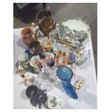 Vintage Porcelain & glass figurines lot