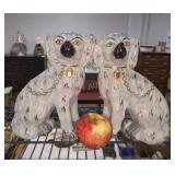Small Antique Pair of Staffordshire Dogs
