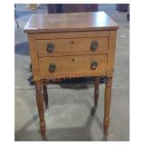 Vintage 2-Drawer End Table