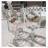Pfaltzgraff Christmas Heritage Goblets - Qty 3