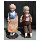 Vintage bisque porcelain dolls