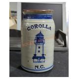 "Corolla N.C." Pottery Crock