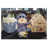 Christmas Cookie Jars - Qty 3