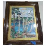 Framed Original Acrylic Painting