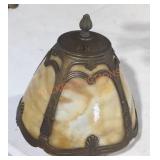 Vintage slag glass lamp shade