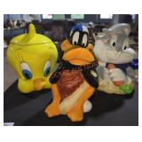 Looney Toons Cookie Jars - Qty 3