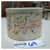 Roseville 1 pt Handpainted Crock