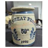 "Buckwheat Festival 1991" Stoneware Pottery Crock