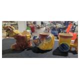 Circus Shawnee Pottery Pieces - Qty 3