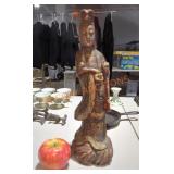 Guan Yin Carved Wood Statue