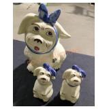 Vintage Shawnee pottery mugsy toothache cookie