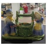 Vintage Shawnee Pottery Wishing Well Dutch Boy