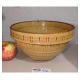 Vintage yellowware mixing bowl