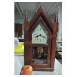 Vintage Wood Mantel Clock