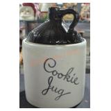 Vintage Monmouth Stoneware Jug Cookie Jar