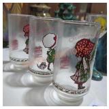 Holly Hobbie Limited Edition Glasses - Qty 3