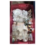 Glass pottery and cups lot