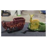 Pair of Shawnee Animal Planters