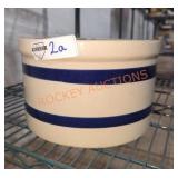 Roseville Blue Stripe Crock