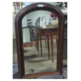 Vintage Arched Wooden Wall Mirror
